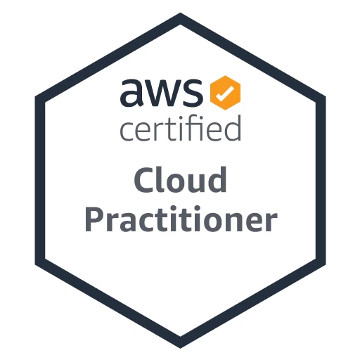 AWS Certified Cloud Practitioner badge