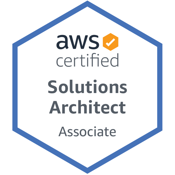 AWS Solutions Architect certification badge