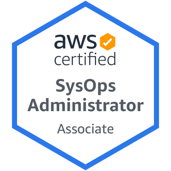 AWS SysOps Administrator certification badge