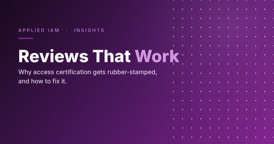 User Access Reviews & Access Certification